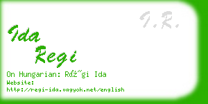 ida regi business card